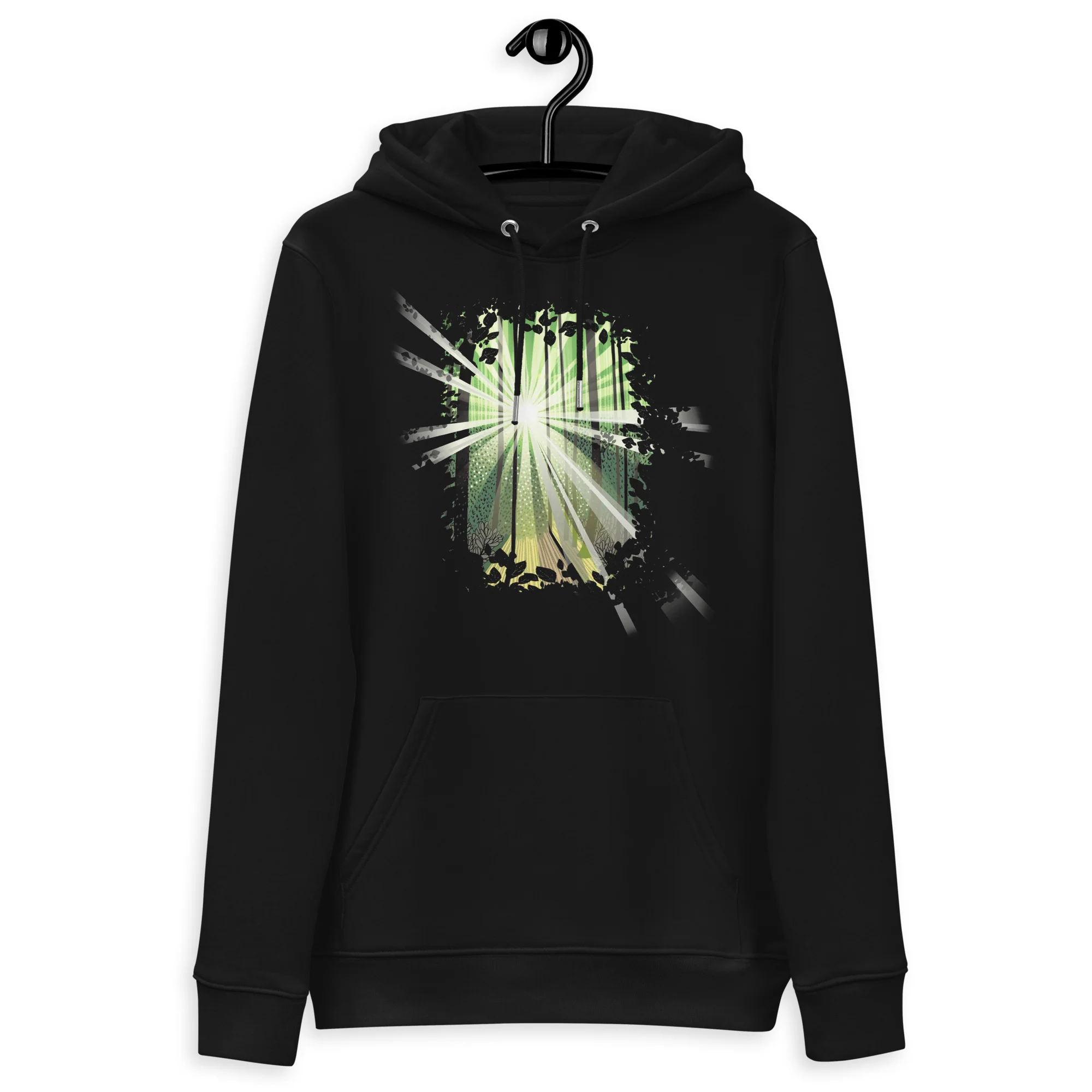 Eco hoodie - Komorebi - Dark Unisex - Image 3