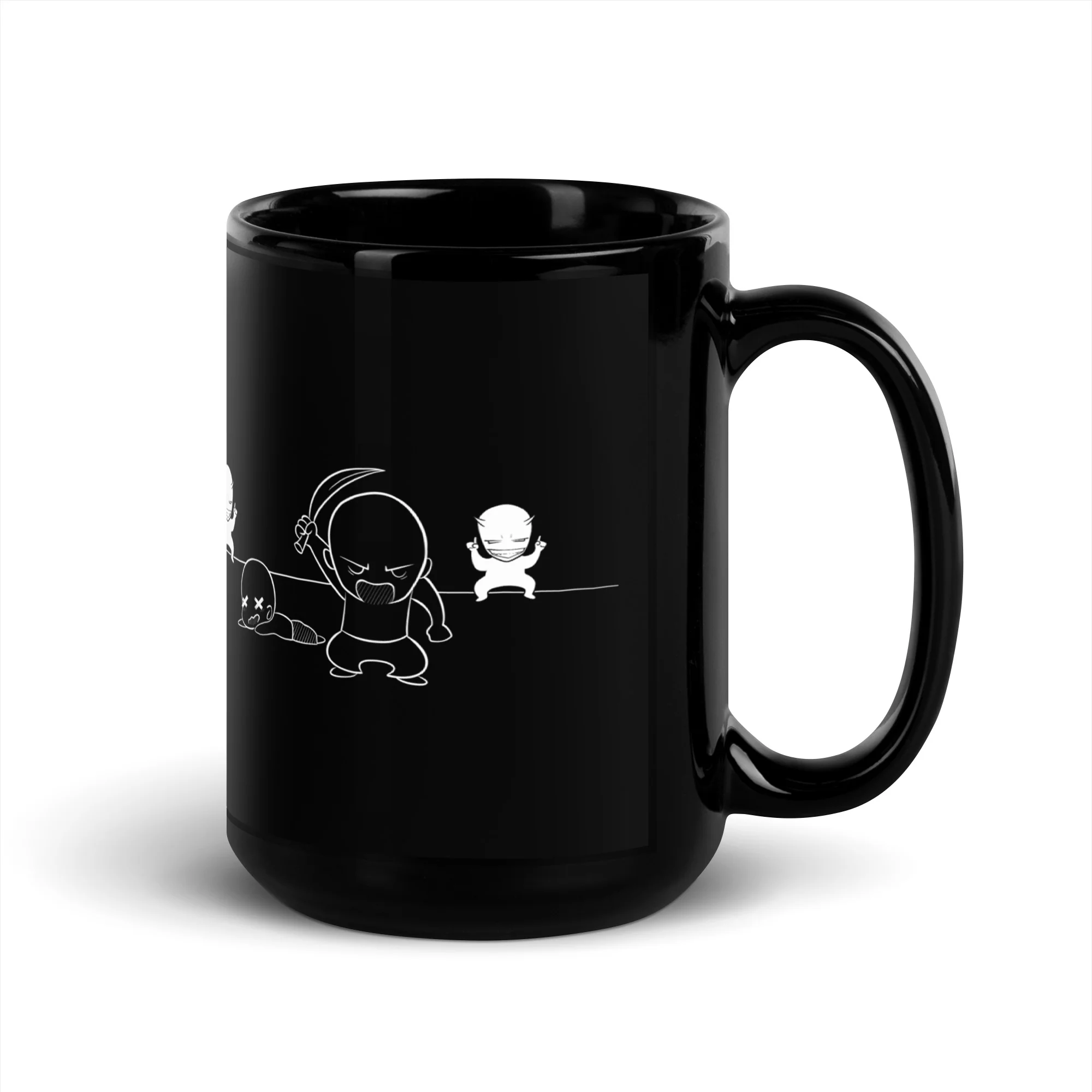 Giedi Love Group  - Black Glossy Mug - Image 4